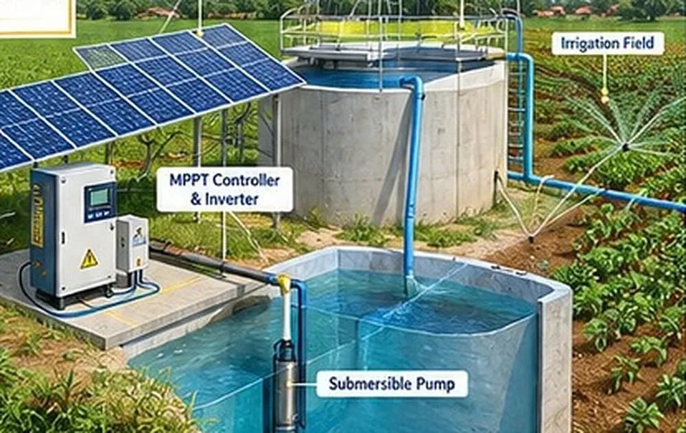 Solar-Powered Water Pumping System